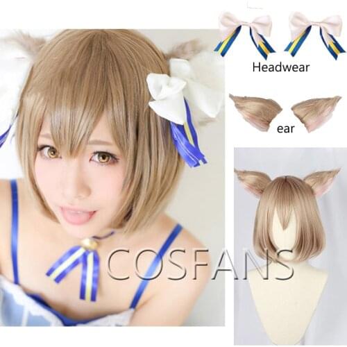 Felix Argyle Cosplay Wig Re:Zero Kara Hajimeru Isekai Seikatsu Felix Argyle Anime Synthetic Hair Cosplay Wigs +Ears +Cap+Track