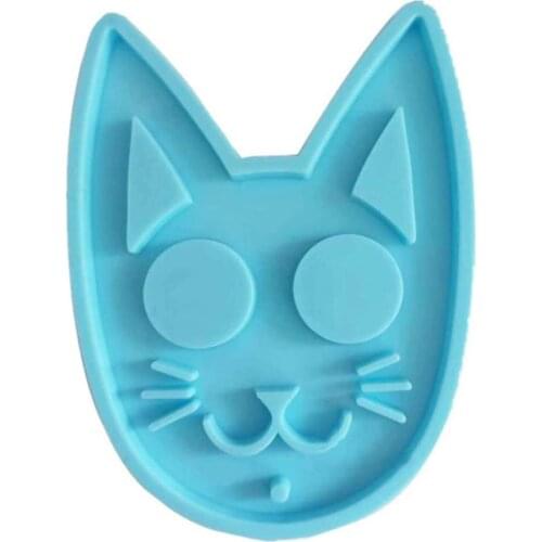 Hot Silicone Durable Environmental Casting Molds Sets Mixed Style Cat Silicone Mold Key Chain Epoxy Resin Molds For DIY Making