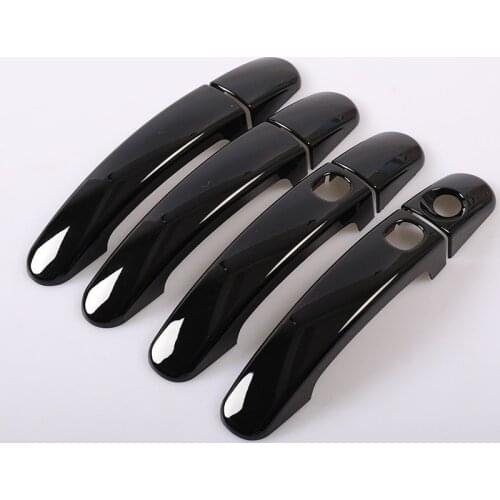 Exterior Car Door Handle Cover Door Bowl Sticker Moulding Trim for Ford Kuga 2013 2014 2015 2016 2017 Styling Black