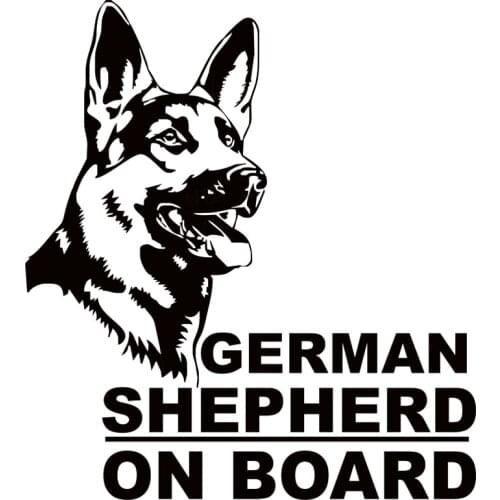 German Shepherd Dog Car Sticker decoration car motorcycle external accessories off road Multi Size polyethylene Decal
