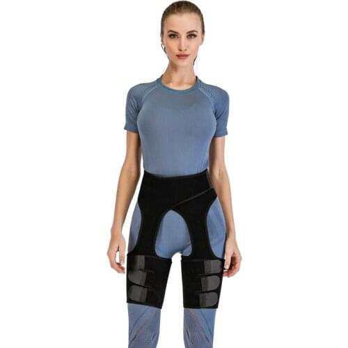 Neoprene Sweat Slimming Leg Shaper Thigh Trimmers Thermo Wraps Control Fat Shapewear Legs Slimmer Reduce Womens Support Belt