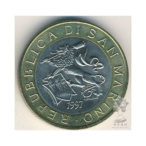 San Marino 1997 1000 Lire Royal Lion Commemorative Coins Real Original Coin UNC coins