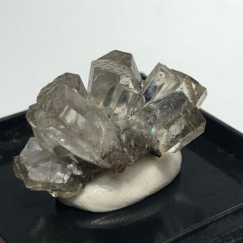 Natural columnar Aurora calcite crystal mineral halo healing geology teaching home decoration collection jewelry (gift box)