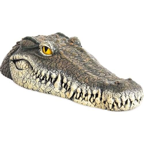 Floating Crocodile Head Pond Pool Realistic Alligator Water Features Decorations Pool Ornament Floating Resin Crocodile Head