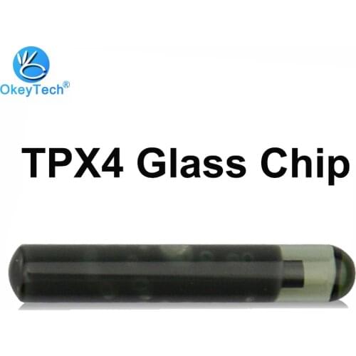 OkeyTech TPX4 Glass Transponder Blank Chip for JMA TPX4 Clone ID46 Can Replace TPX3 Auto Car Key Copy Cloner Chip Free Shipping