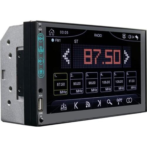 Universal 7inch Car Play MP5 Player 1 Din FM Capacitive Touch Screen Mirror Link MP3 Multimedias Player Android Bluetooth