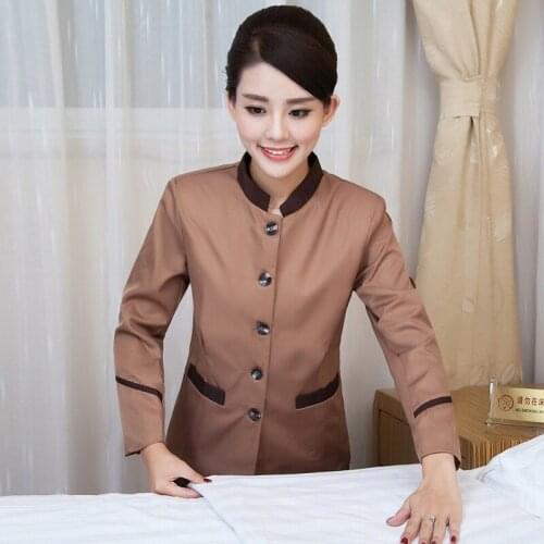 Housekeeping uniforms hotel supplies maid hotel cleaner uniform workwear cleaning service uniform waitress clothing FF1380