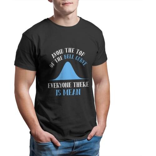 Funny Data Science Bell Curve Computer Programmer T-Shirt Custom wholesale Clothes Couples Matching Punk Graphic Men 12954