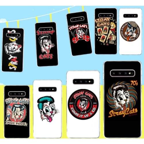 Stray Cats Rockabilly Slim Newly Arrived Black Cell Phone Case for Samsung S9 plus S5 S6 S7 edge S8 S10 plus