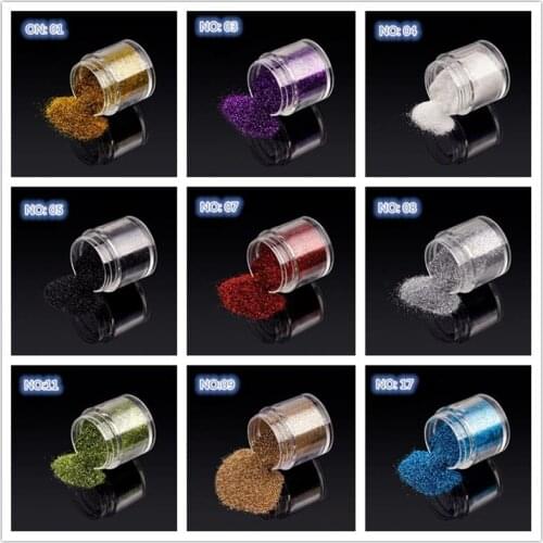 10g Holographic Glitter Powder Kit Acrylic DIY UV Gel Shining Dust Polish Makeup Manicure tools Nail Art Decoration