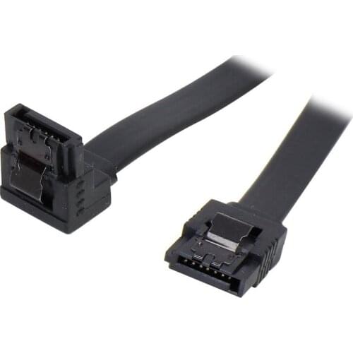 12inch 180 to 90 degree 6Gb/s SATA3 Serial ATA DATA cable w/ latch for PC SATA 3.0 SATAIII 6Gbps HDD Hard Drive Disk/ SSD