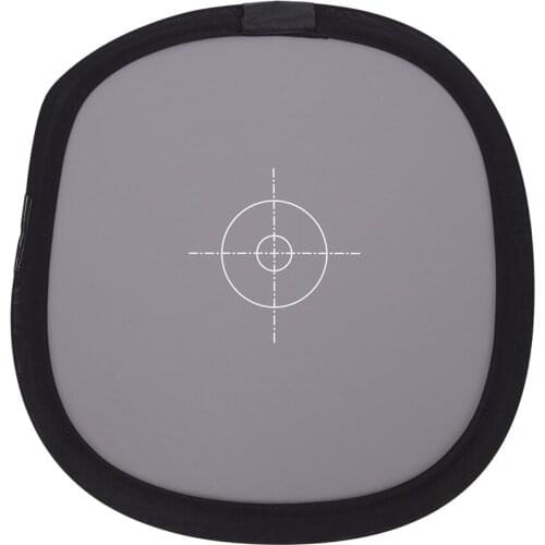 12 " Inch 30cm 18% Unfoldable Gray Card Reflector White Balance Double Face Focusing Board With Carry Bag