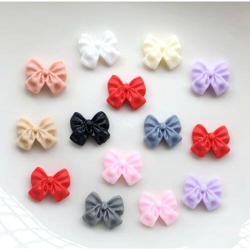 9mm*10mm butterfly knot modeling resin flat back DIY decorative accessories nail art decorations wedding decoration 60pcs/lot