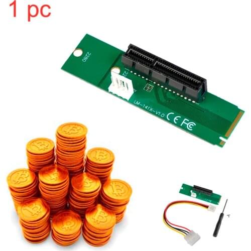 1Pcs adapter m2 pcie M.2 NGFF SSD Male to PCI-e Express 4X Female m2 to pci-e Converter Adapter Card