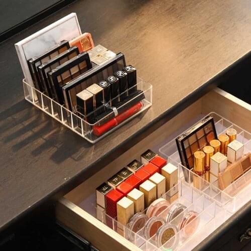 Acrylic Portable Transparent Makeup Organizer Storage Box Make Up Organizer Cosmetic Organizer Makeup Storage Drawers Organizer