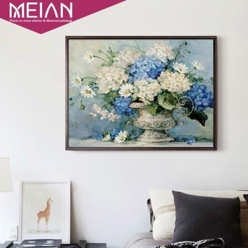 Meian,Special Shaped"European Flowers"Diamond Embroidery,Full,DIY,Diamond Painting,Cross Stitch,Diamond Mosaic,Home Bead Picture