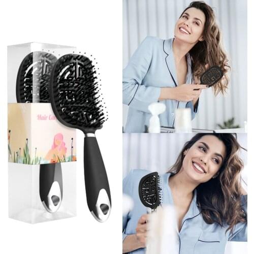 Scalp Massage Anti-static Reduce Hair Women Hairdressing Styling Tools Comb Detangler Curly HairBrush Vendors Barber Accessories