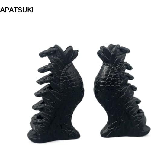 Black Fashion Doll Shoes for Monster High Doll Fish Scale High Heel Boots Booties Dolls Accessories For 1/6 Demon Monster Dolls