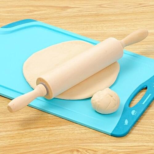 Wood Pattern Rolling Pin Fondant Cake Baking Smooth Pizza Non Stick Rolling Pin Dumpling Skin Rolo De Massa Kitchen Tools DG50RP