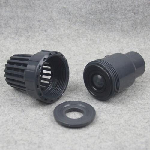 Water Filter Water Pump Water Inlet Outlet Filter UPVC Check Valve with Filter Aquarium Fittings 1Pcs