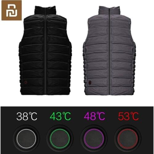 Graphene Electric USB Warm Back Goose Down Vest Heating Jacket Racing Coat Best For Winter from youpin