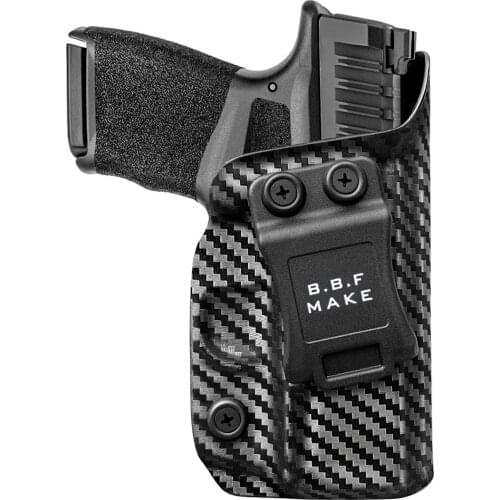 B.B.F Make Hellcat Holster, Carbon Fiber Kydex Holster IWB Custom Fit: Springfield Armory Hellcat Pistol Case Pocket