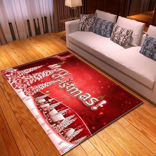 Carpet Living Room Christmas Home Bedroom Mat For Children Hallway Bedside Decoration Floor Carpet Kids Room Anti-Slip Large Rug