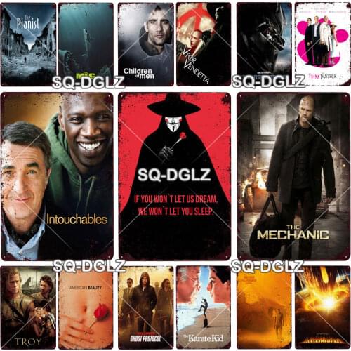 Movie Metal Sign Vintage Plaque Tin Sign Wall Decor For Bar Pub Metal Crafts Retro Party Movie Poster Custom