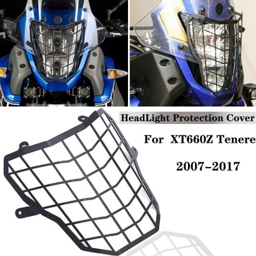 Motorcycle FOR Yamaha XT 660 Z Tenere XT660Z 2007-2017 Headlight Head Light Guard Protector Cover Protection Grill 2016 2015