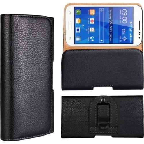 Newest Waist Case Holster PU Leather Belt Clip Pouch Cover Case For Samsung Galaxy Core Prime G360 Mobile Phone Bag Free