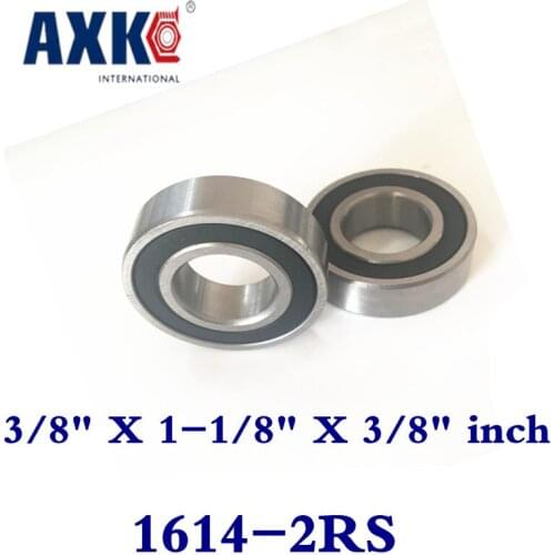 2019 New New Arrival Rolamentos Thrust Bearing Free Shipping Axk 10pcs 1614-2rs Bearings 3/8" X 1-1/8" Inch Radial Ball 1614 Rs