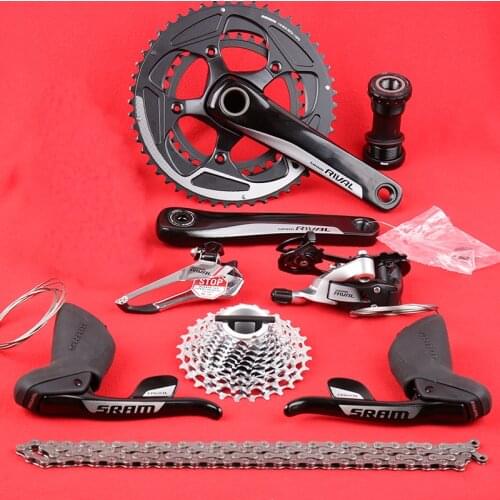 SRAM RIVAL 22 2X11 Speed Road Bicycle Derailleur Groupset Kit Shifter Lever Chain Cassette Crankset GXP Without Calipers C-Brake