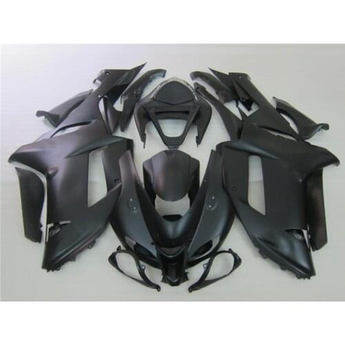 Professional Motorcycle fairings for Kawasaki 07 08 ZX6R fairing kits ZX-6R 2007 2008 Ninja 636 all matte black set BS5