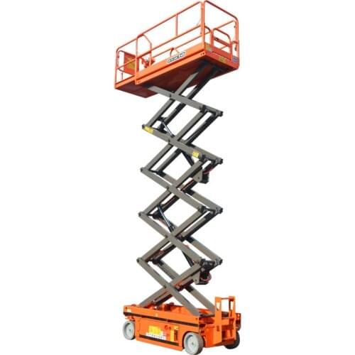 Qiyun Manufacturer 6-14m Height Mobile Equipment Battery Scissor Lift Hydraulic Scissor Lift Platform with CE ISO