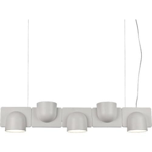 Industrial Wind White Metal Pendant Lights Metal Suspension LED Lamp Clothing Store Italian Living Room Pendant Lighting PA0236