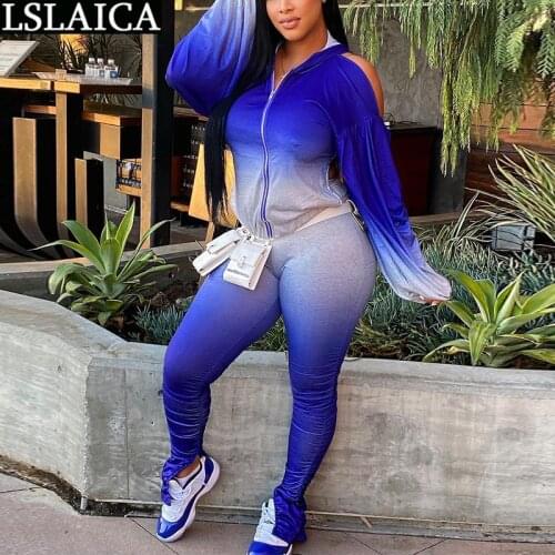 Sports Suit Backless Elastic Waist Long Sleeve Fashion 2 Piece Sets Womens Outfits Zipper Casual Hooded Collar Chandals De Mujer