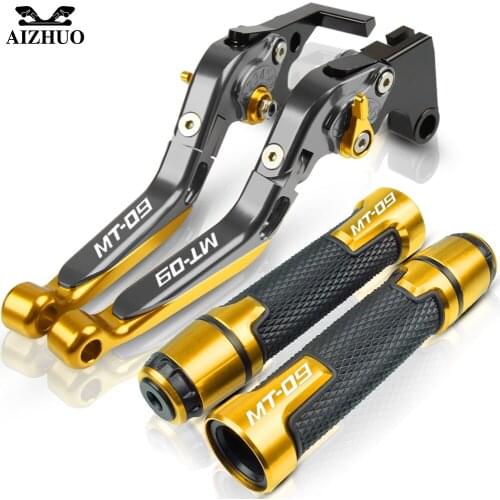 Brake Clutch Lever For YAMAHA MT-09 MT09 MT 09 FZ09 FZ 09 2014-2018 2015 2016 2017 Motorcycle Adjustable Handle Grips End