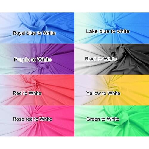 Knit Spandex Fabric Gradient For Dancing Dress leotard Stretch Fabric for Latin Clothing ombre Lycra Fabric by Yard