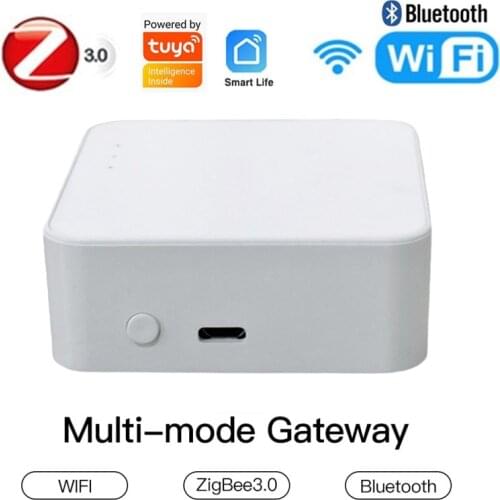 Tuya ZigBee Smart Gateway Hub Smart Home Bridge WiFi+Bluetooth+Zigbee Multi-mode Gateway Smart life APP Remote Control
