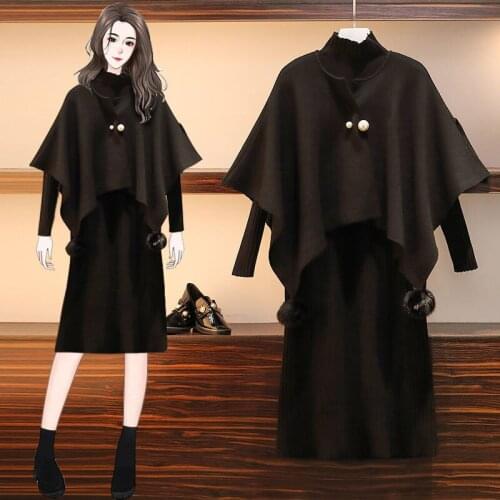 2 Piece Sets Womens Outfits Plus Size Womens 100kg Autumn New Suit Womens Western Style Slim Dress 2 Piece Set Women