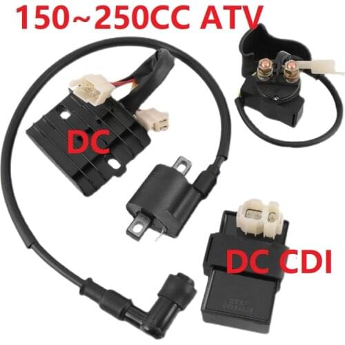 Zongshen loncin 250cc cdi+ignition coil+ relay+dc rectifier 150cc 200cc motorcycle dirt bike atv quad accessories free shipping