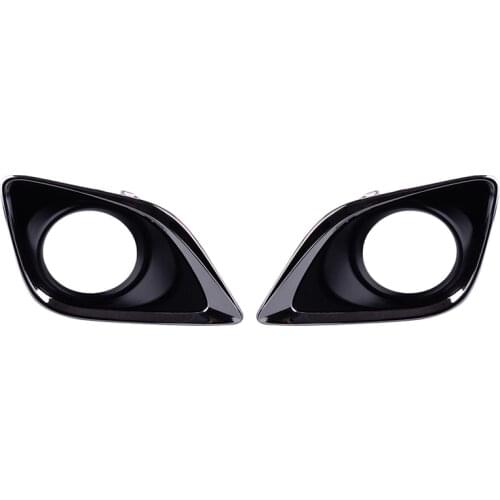 1 Pair Front Bumper Fog Light Lamp Cover Frame Fit for Toyota Venza 2013-2015