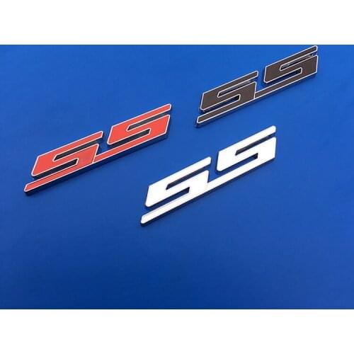 1 Pcs SS Front Hood Grill Emblem Grille Badge Rear Trunk Car Stickers For Chevrolet SS Sport Cruze Camaro Captiva Aveo Lacetti