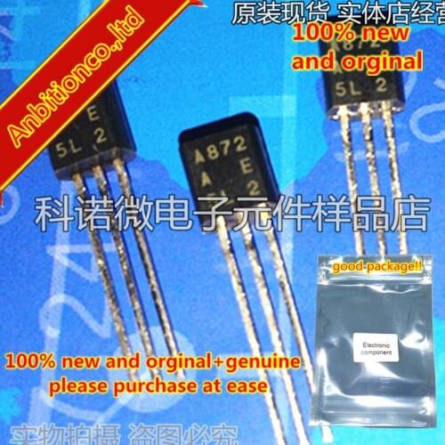 10pcs 100% new and orginal 2SA872 A872 TO-92 Silicon PNP Epitaxial in stock