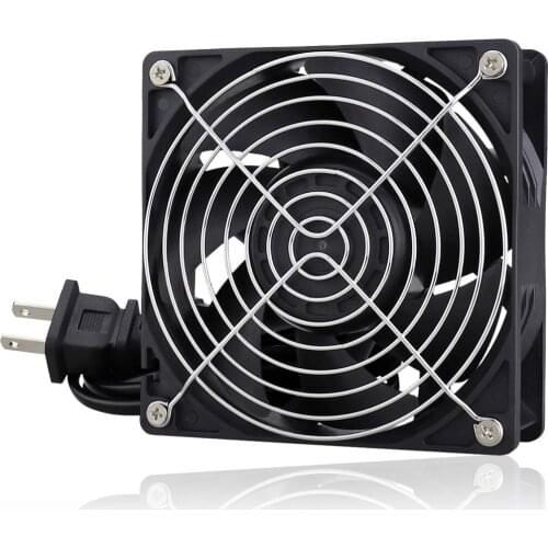 2 pieces Gdstime EC Industrial Case Fan 120mm x 38mm Dual Ball Bearing AC 110V 115V 120V 220V 240V Brushless Cooling Fan