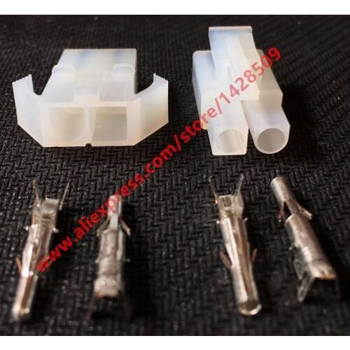 20 Sets 2P 2 Way Pin Female And Male Big Tamiya Connector Set Kits Large Tamiya Set L6.2 6.2MM Socket Plug