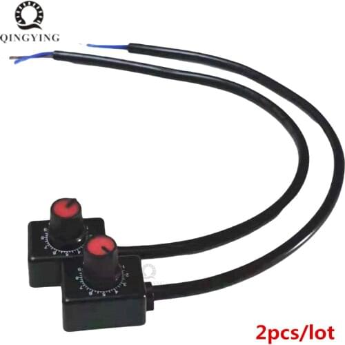 2pcs/Pack 0-10V 1-10V LED Grow Light Linear Potentiometer Mini Dimmer with Switch Function for Dimmable Power Driver