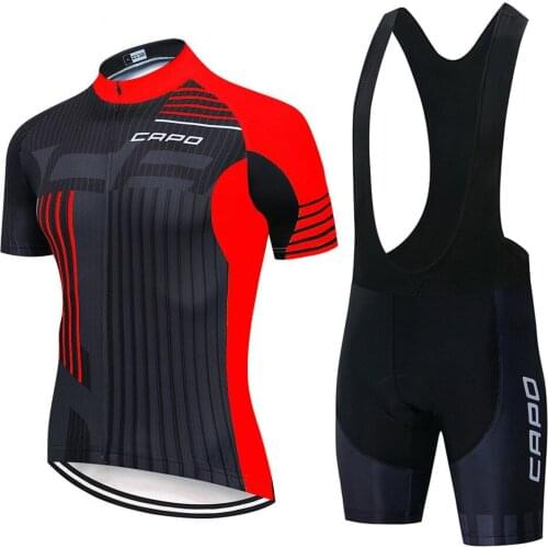 Capo Pro Cycling Jersey Set Summer Cycling Wear Mountain Bike Clothes Bicycle Clothing MTB Bike Cycling Clothing Cycling Suit