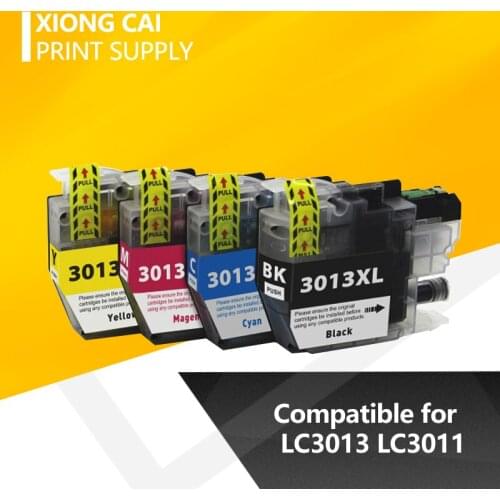 4 Pieces Compatible Ink Cartridge LC3013 LC3011 for Brother MFC-J491DW MFC-J497DW MFC-J690DW MFC-J895DW Printers