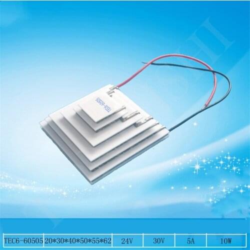 6-layer semiconductor refrigeration chip TEC6-60505 semiconductor refrigeration component 30V5A voltage 24V